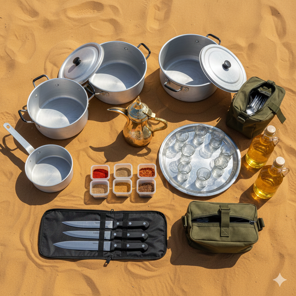 المكونات الأساسية لعزبة الطبخ